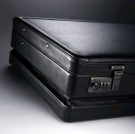 Samsonite Bonded Leather Attache, Black, One Size - Image 2